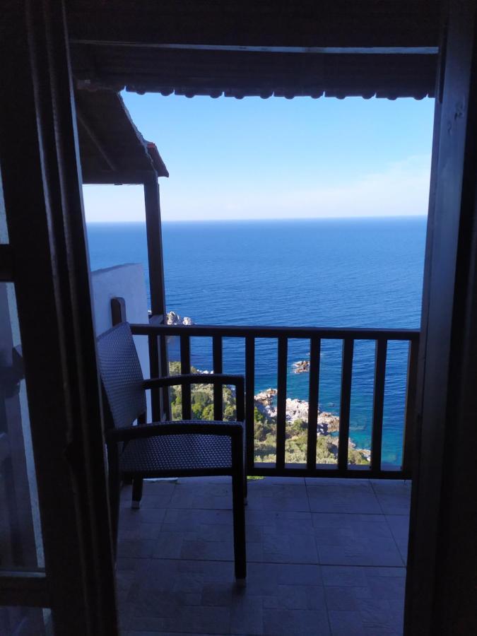Double Studio Room In Mylopotamos With Beautifull View Tsagkarada Eksteriør billede