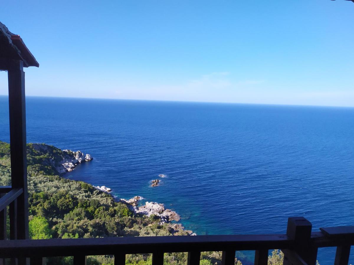 Double Studio Room In Mylopotamos With Beautifull View Tsagkarada Eksteriør billede